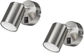 ledscom.de WAIKA Wall Spot – 2 Pcs Chrome Matt 3-Step Dimmable LED Lamp