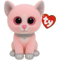 Ty Beanie Boos Fiona Pink Cat Stuffed Animal - 15cm Plush Toy