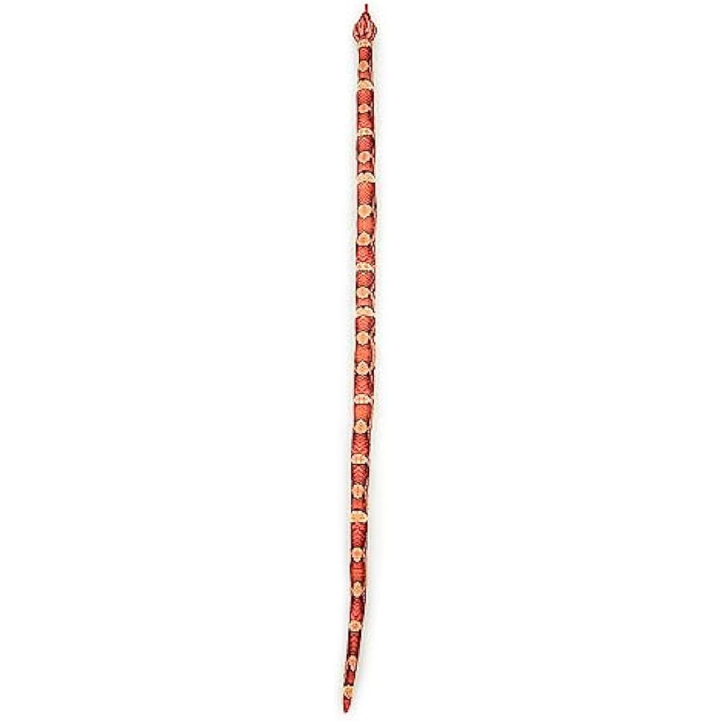 Zappi Co Orange Corn Snake Plush Toy – 180cm Realistic Stuffed Animal