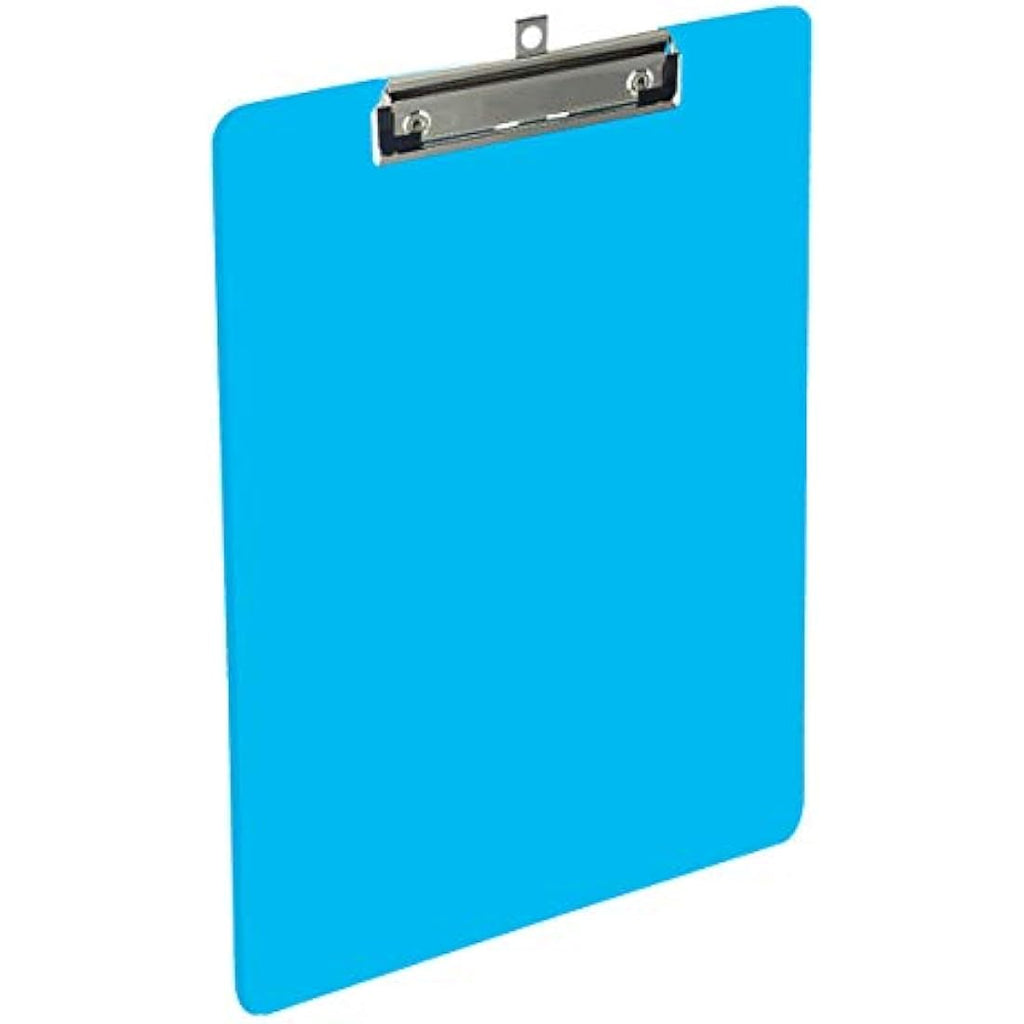 Jolof Store A4 Plastic Clipboards – 6 Pack Multi-Coloured Heavy Duty Set
