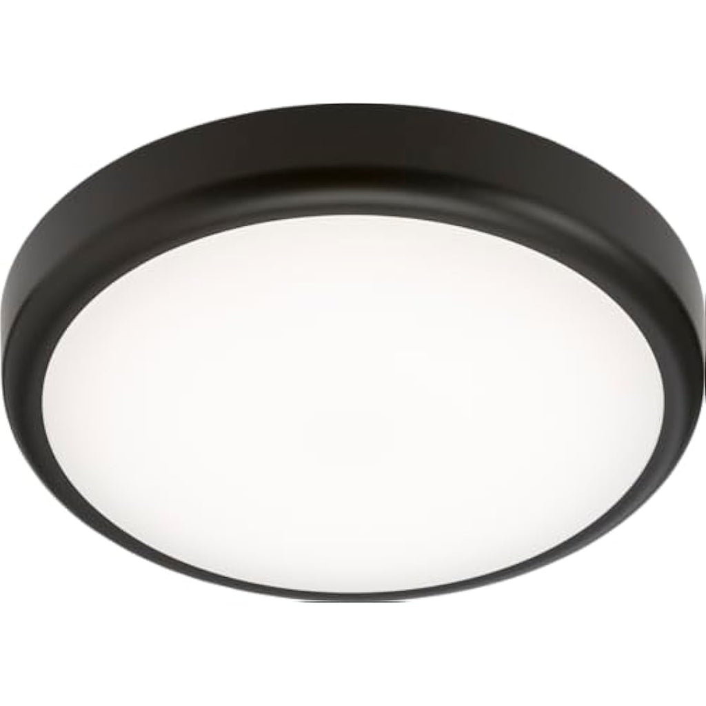 Knightsbridge 14W LED Bathroom Bulkhead | IP65 CCT Adjustable Black Trim