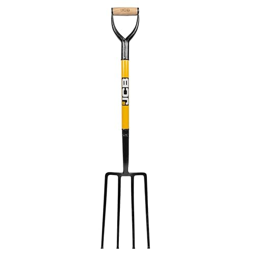 JCB Solid Forged Contractors Fork – Heavy Duty Steel Digging Garden Fork