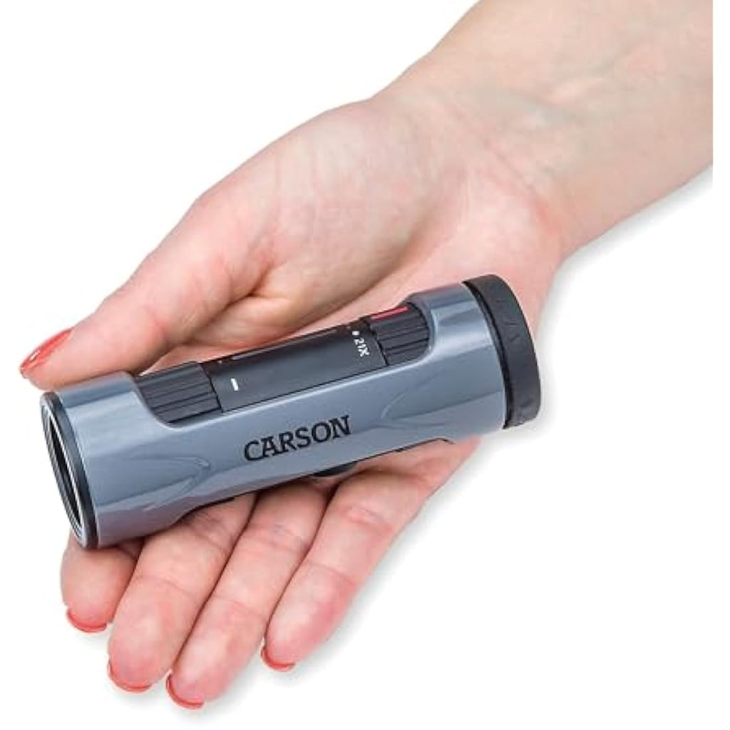 Carson MonoZoom 7-21x21mm Compact Zoom Monocular for Bird Watching
