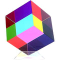 iKeelo Colour Cube (50mm) | Subtractive Color Mixing STEM Desk Toy with Stand