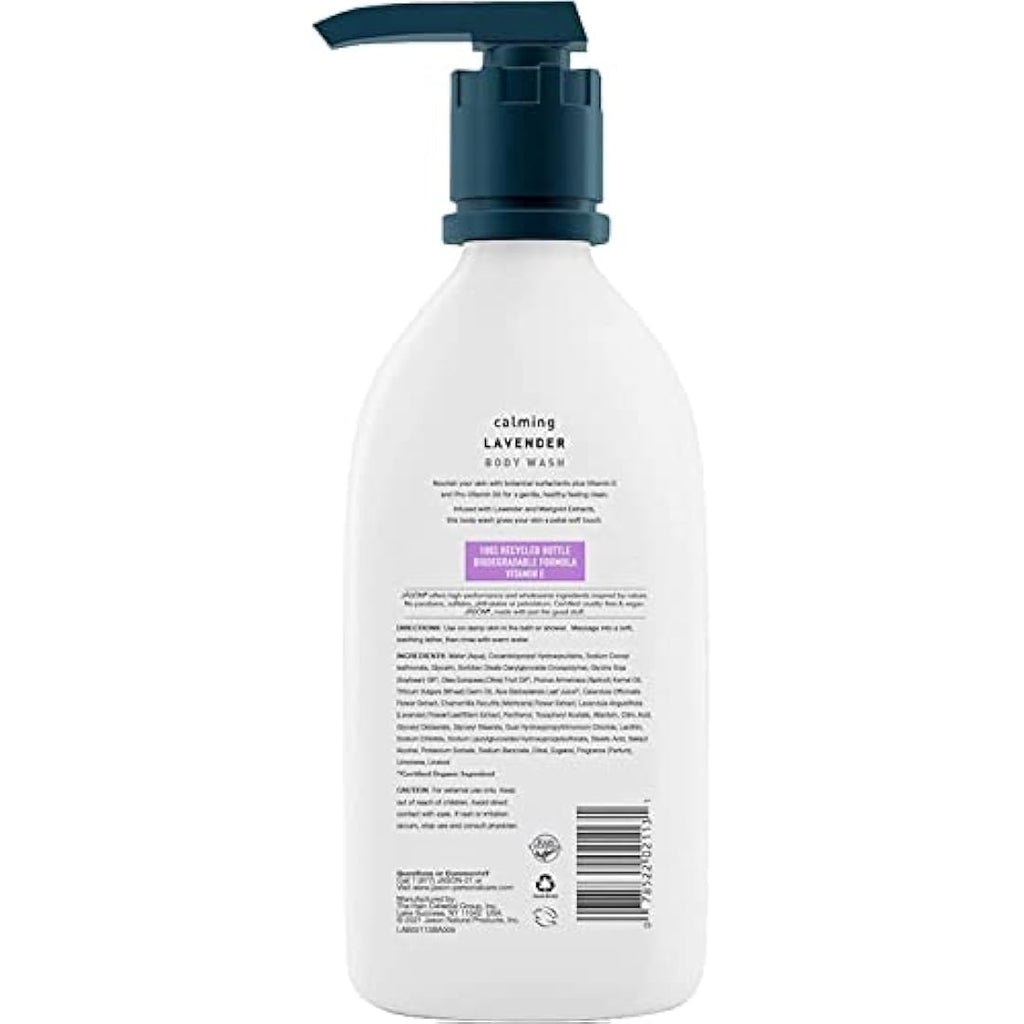 Jason Natural Lavender Body Wash – Soothing Botanical Cleanser 887ML