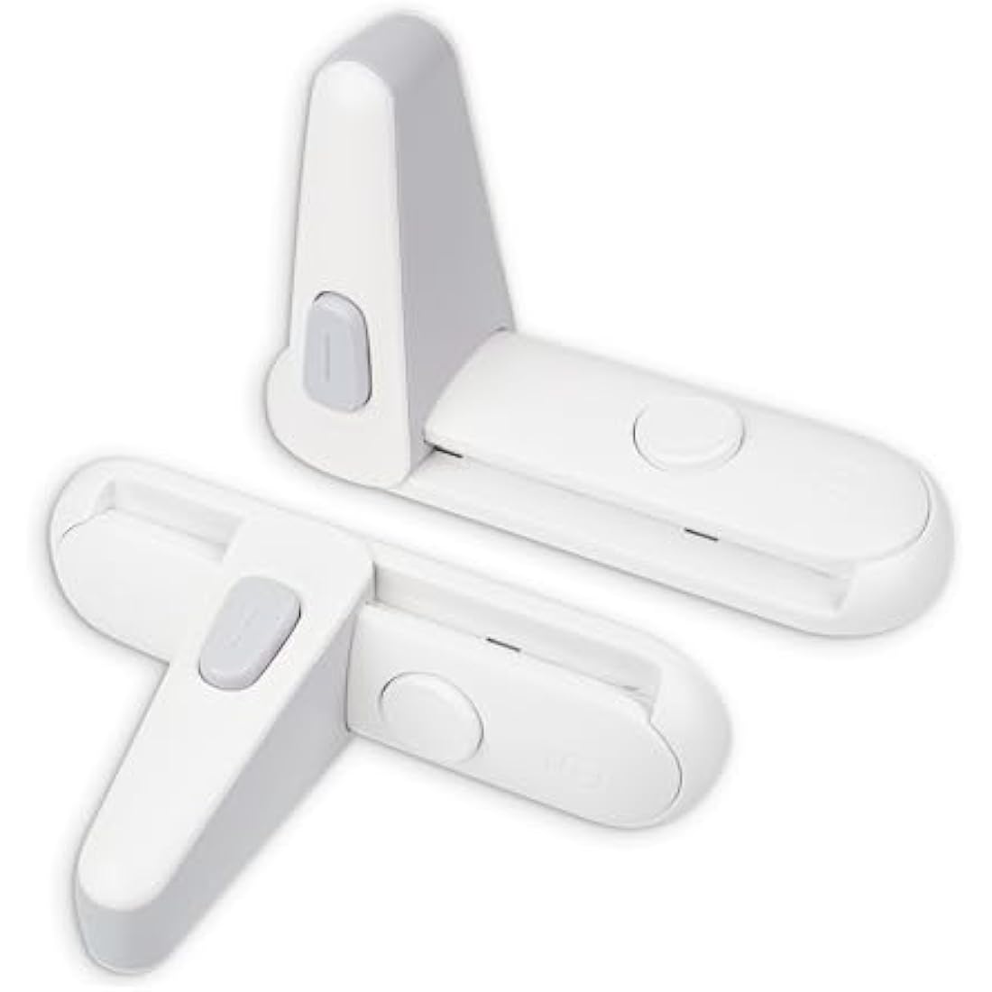 Child Proof Door Lever Lock – 2 Pack White Safety Latch