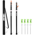 CAMULAND Telescoping Tent Poles | 110" Heavy Duty Aluminum Tarp Poles - 2PK