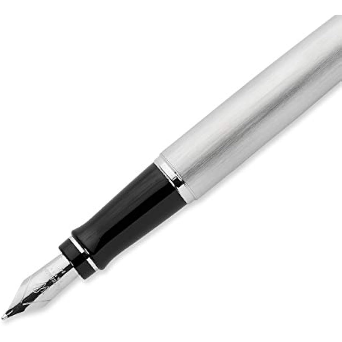 Waterman Expert Fountain Pen | Stainless Steel Medium Nib Writing Pen