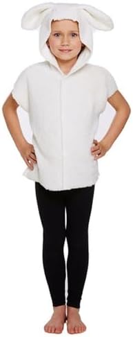 Henbrandt Kids White Sheep Costume – Fleece Lamb Fancy Dress Outfit