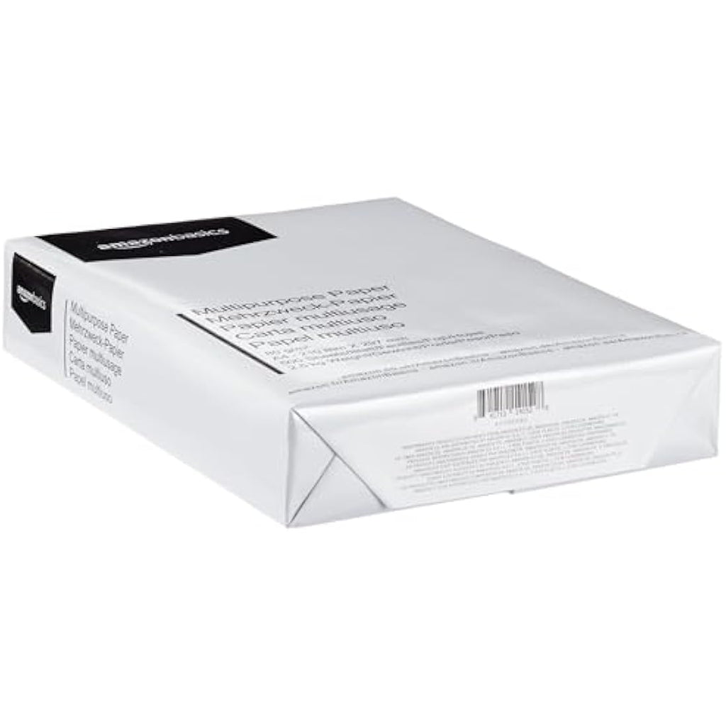 Amazon Basics A4 Printer Paper | 80 GSM Multi-Purpose White - 2500 Sheets