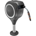 Gardena RollUp S Patio Hose Box – 15m Automatic Retractable Reel, White