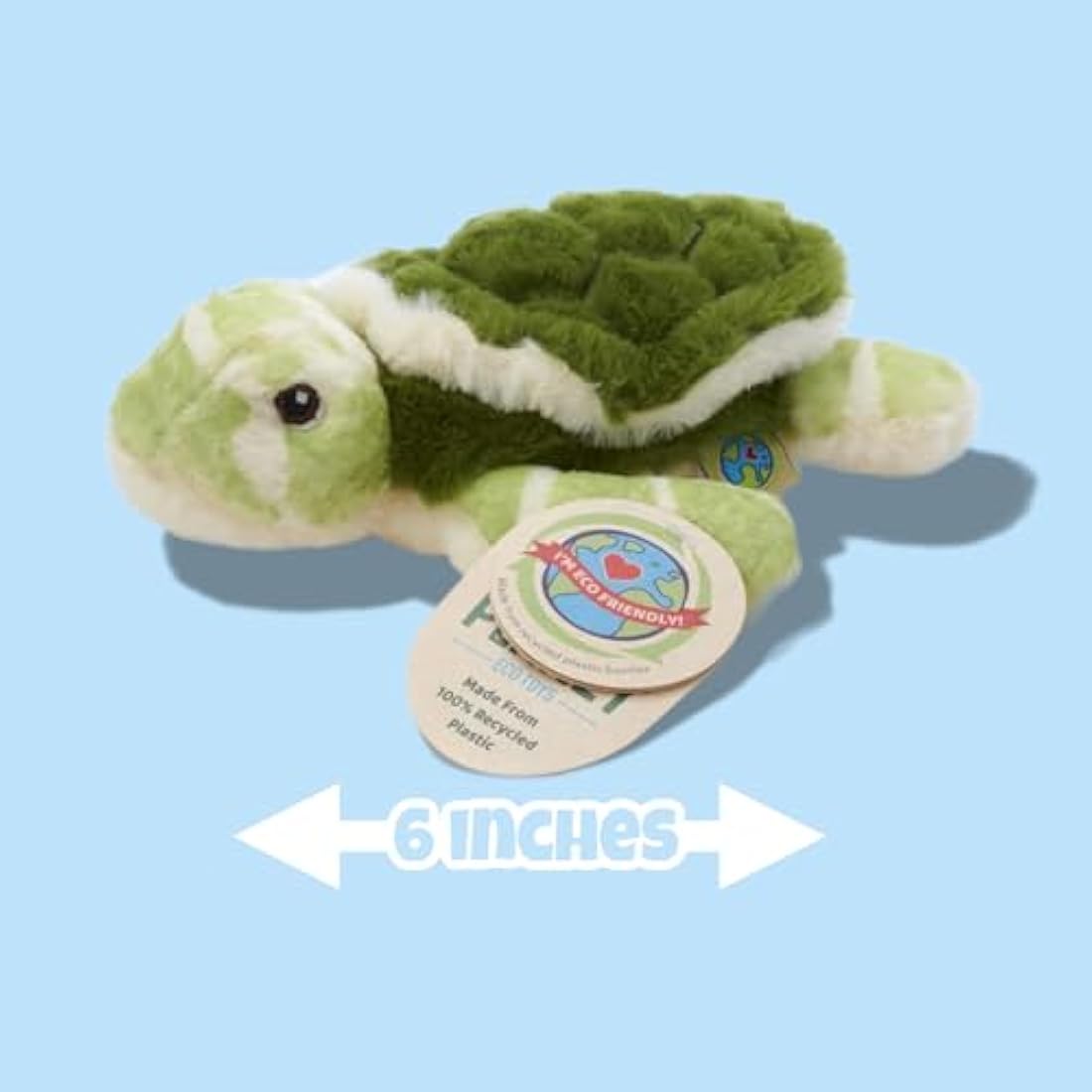 Deluxe Paws Your Planet Turtle Eco Plush Toy – 15cm Recycled Soft Toy