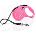 flexi New Classic Retractable Dog Lead Tape, Small, 5m - Pink