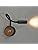 LED Reading Wall Lamp – 2pcs Wood & Black 360° Swivel