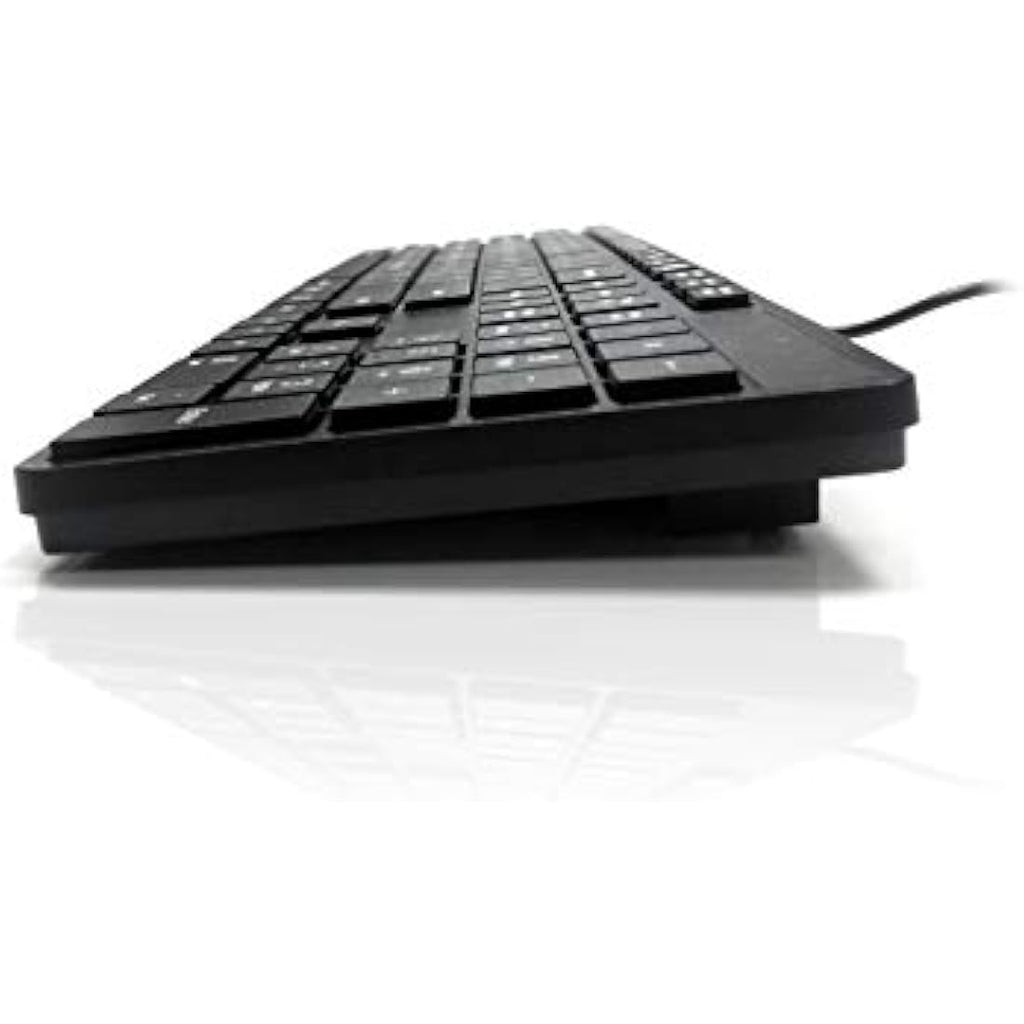 Accuratus 301 Slim Multimedia USB Keyboard – UK Layout, Black