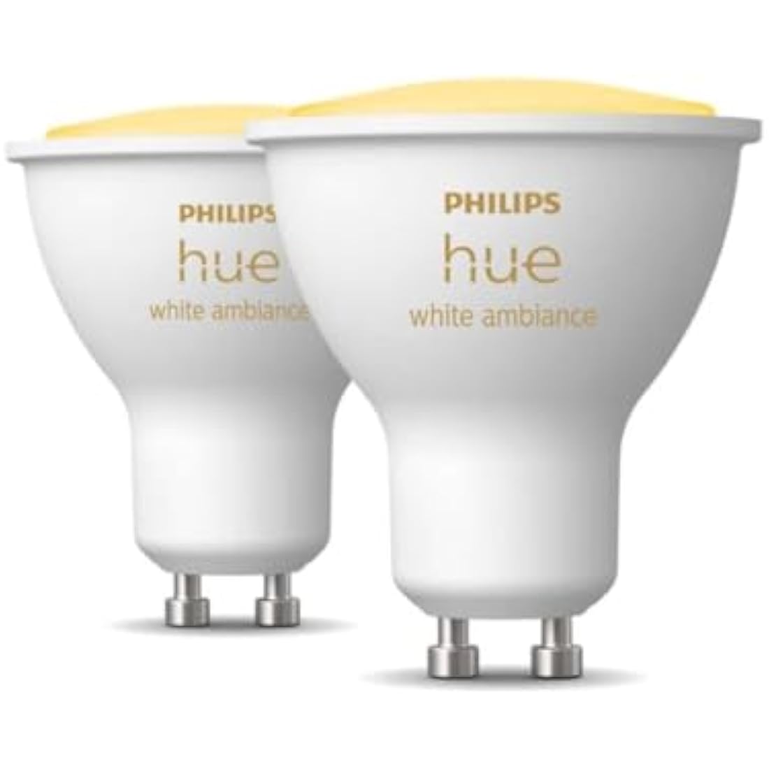Philips Hue White Ambiance GU10 Smart LED Bulbs – 2 Pack | Bluetooth