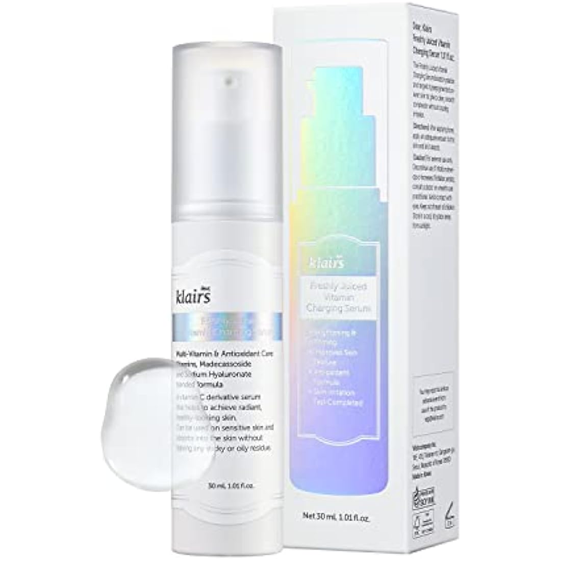 DearKlairs Freshly Juiced Vitamin Charging Serum - 10% Vitamin C & Niacinamide