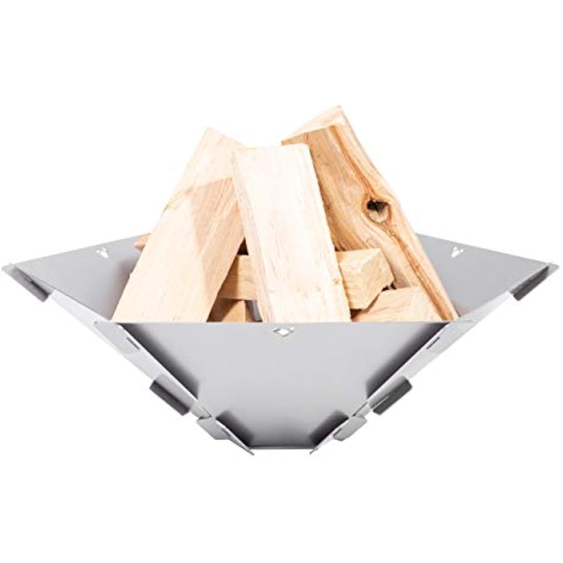 FENNEK Hexagon Portable Stainless Steel Fire Pit for Camping