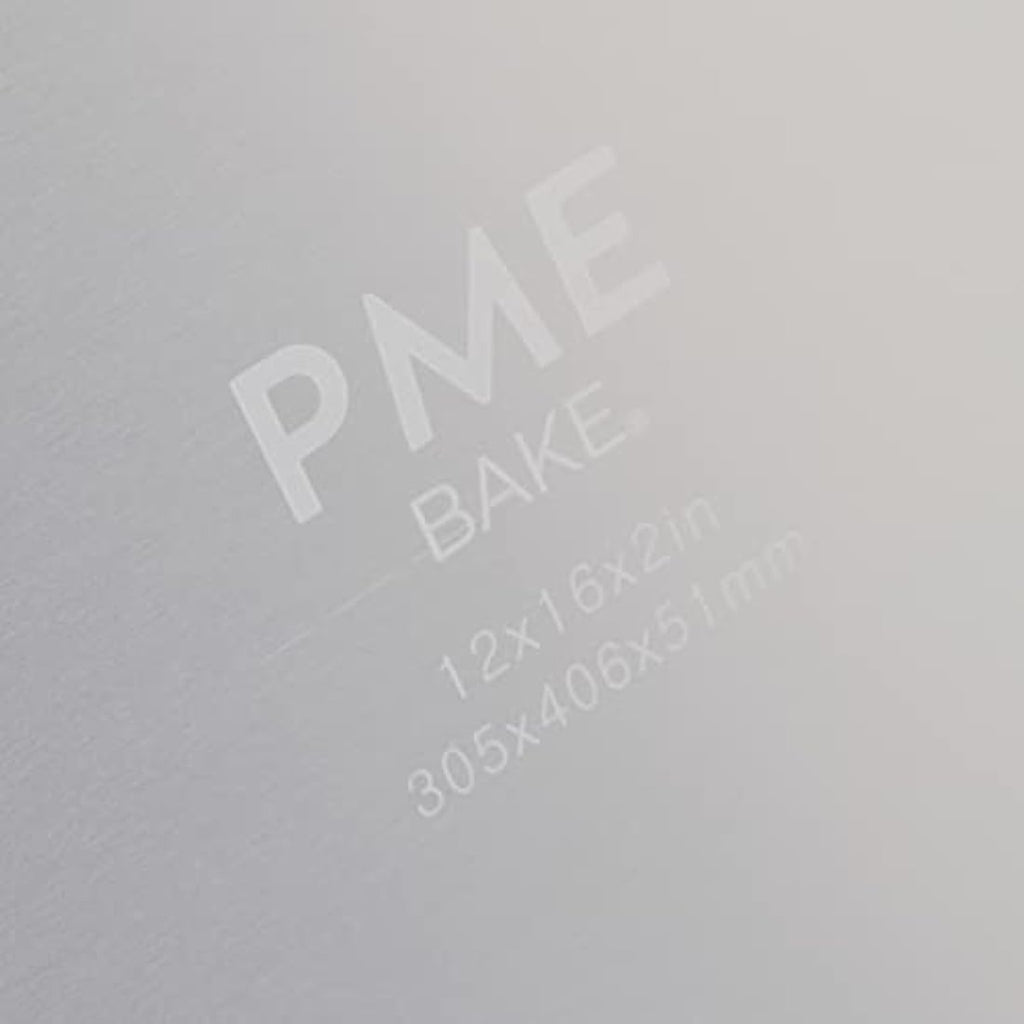 PME Aluminium Oblong Cake Pan – 12 x 16 x 2-Inch Deep Baking Tin