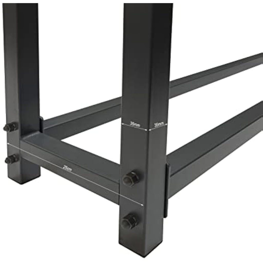 Metal Firewood Rack with Weather Cover - Anthracite 200cm