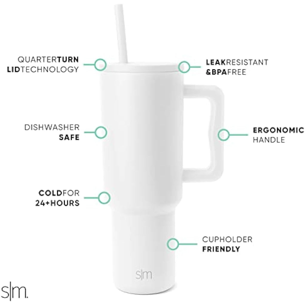 Simple Modern 40 oz Trek Tumbler – Insulated Stainless Steel Travel Mug