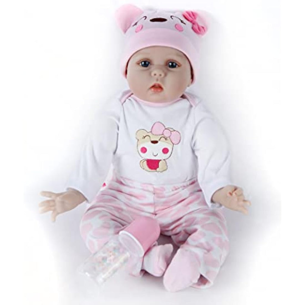 22" Reborn Baby Doll | Realistic Silicone & Cotton Body
