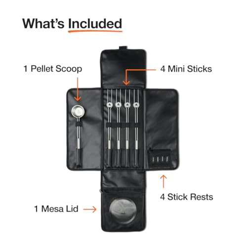 Solo Stove Mesa XL Accessory Pack - Stainless Steel Roasting Sticks & Lid