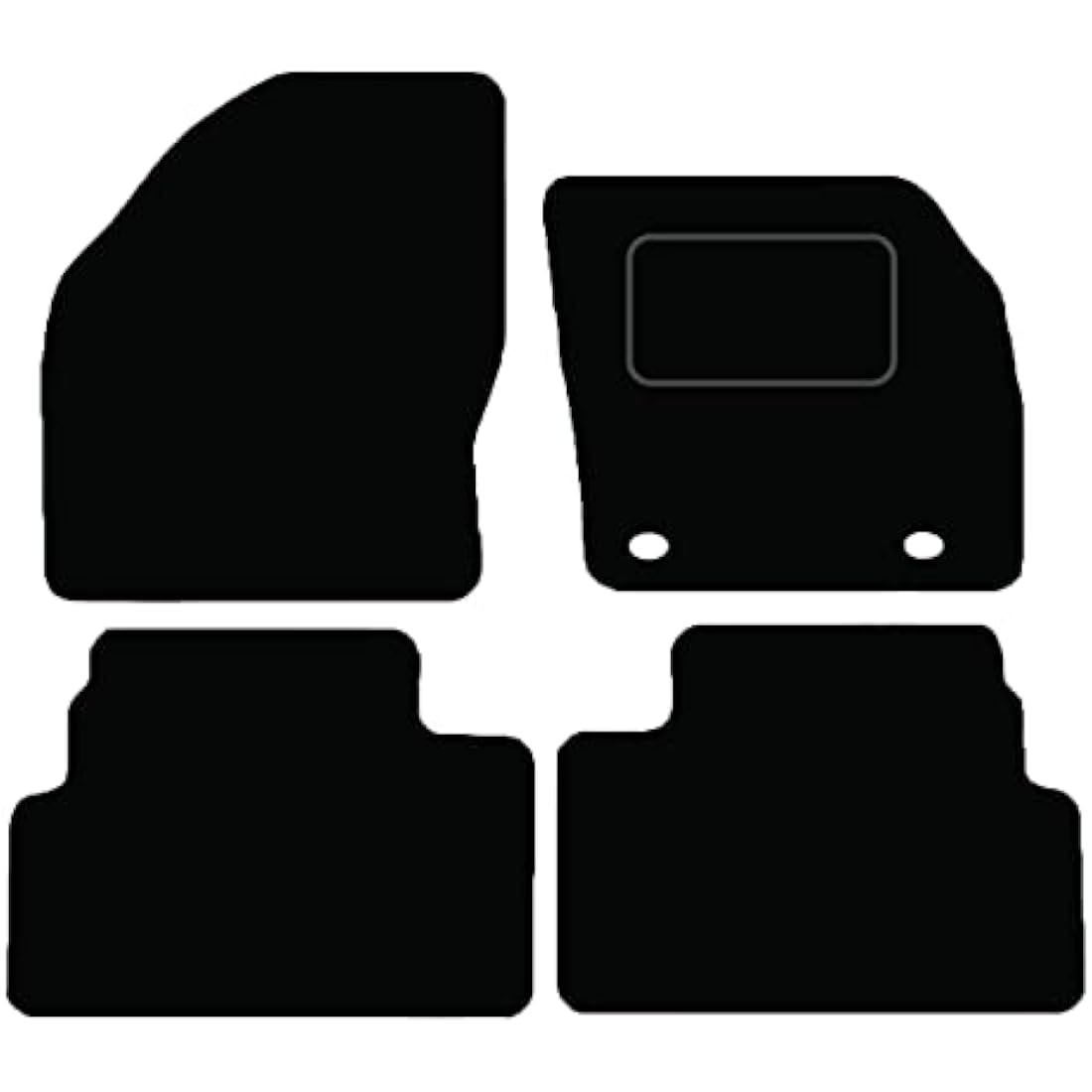 Jolof Store Car Floor Mats for Ford Kuga 2008-2012 - Red Edging