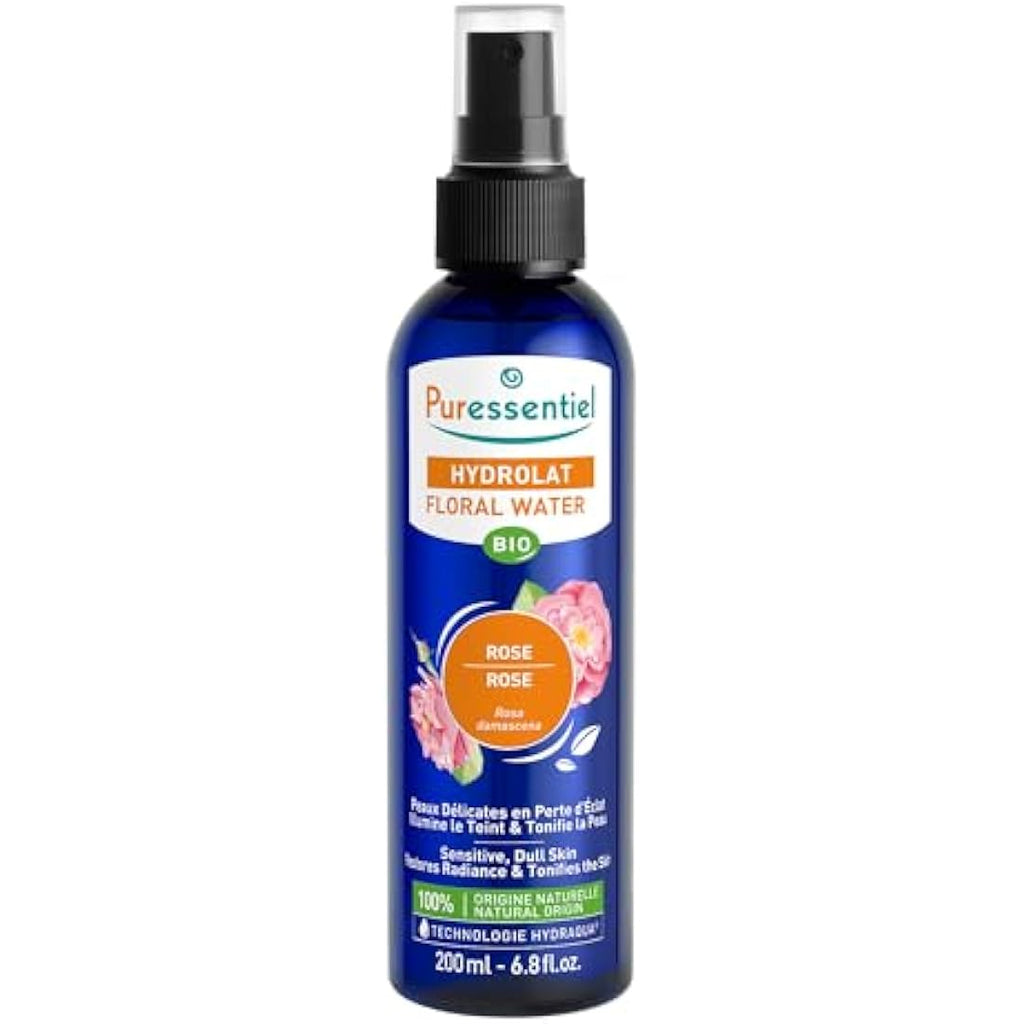 Puressentiel Organic Rose Hydrolat – Steam Distilled Natural Toner 200ml