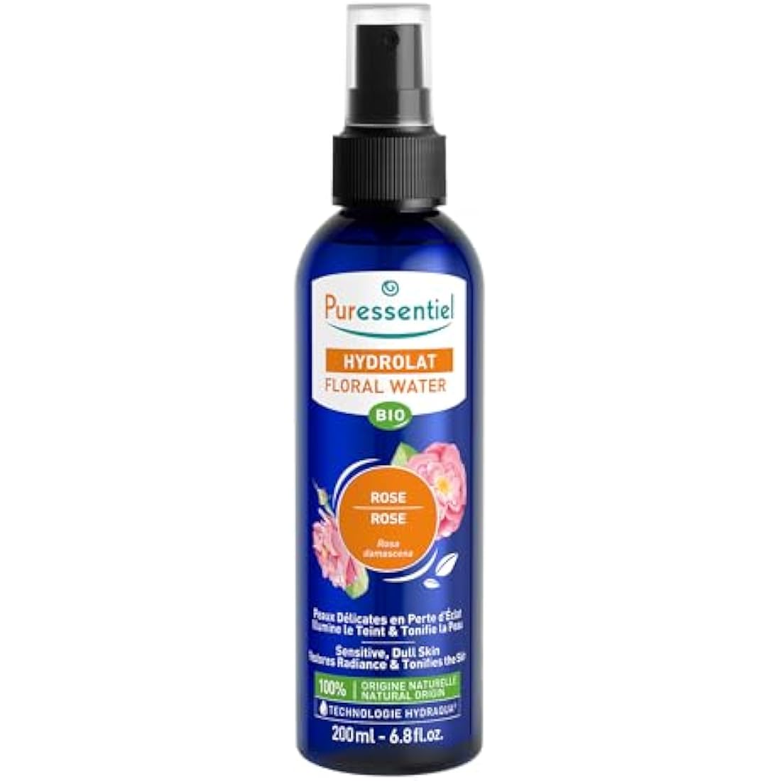 Puressentiel Organic Rose Hydrolat – Steam Distilled Natural Toner 200ml