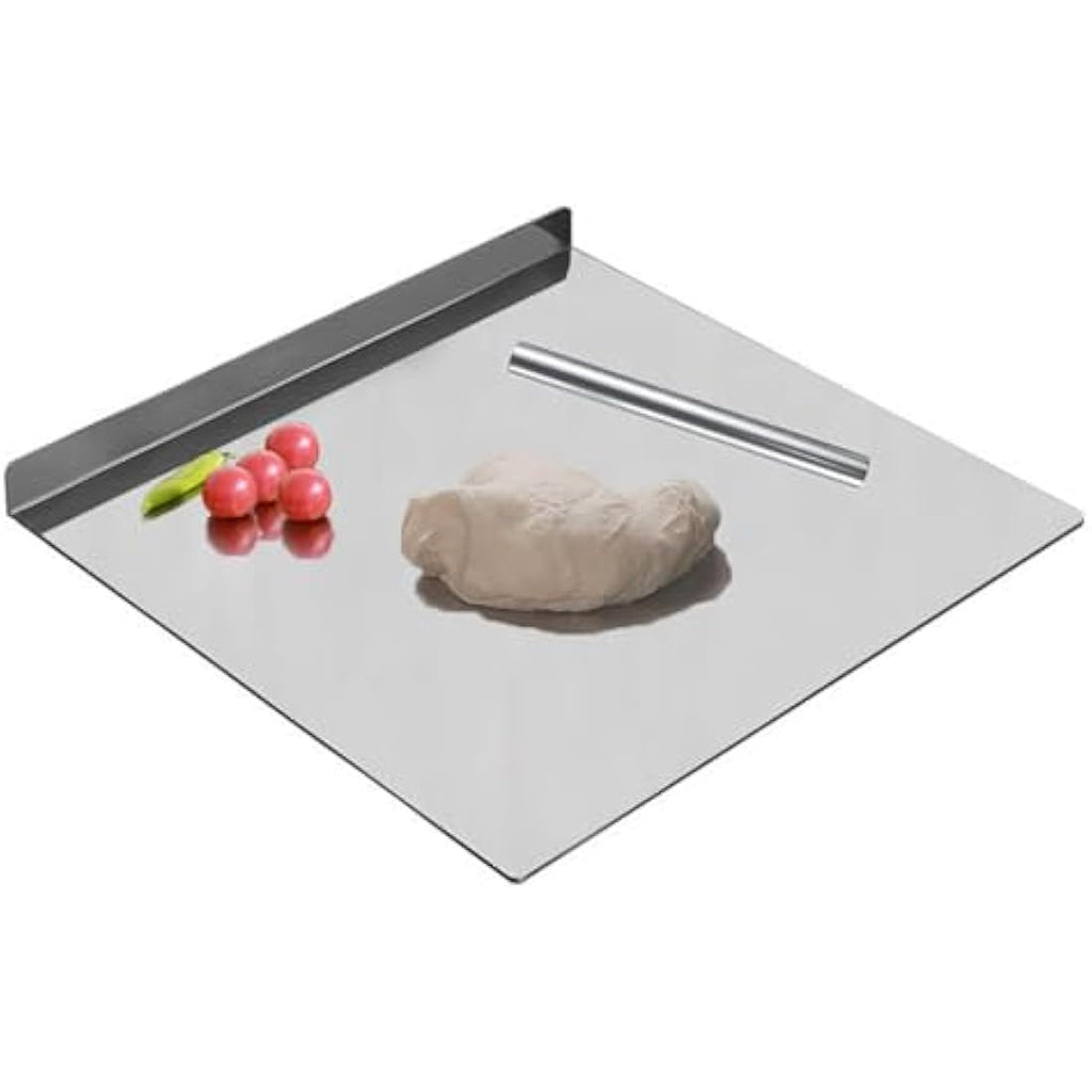 uyoyous Large Stainless Steel Cutting Board | 80x50cm Pastry Board