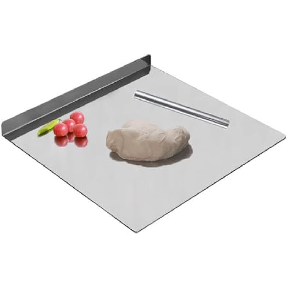 uyoyous Large Stainless Steel Cutting Board | 80x50cm Pastry Board