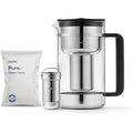 Aarke Purifier Large – Glass and Stainless Steel Water Filter Jug