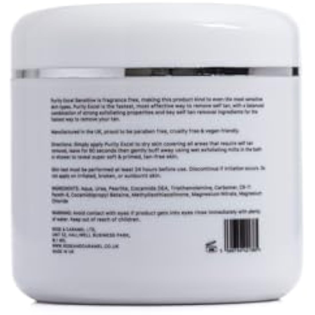 Rose & Caramel Purity Excel Sensitive Fake Tan Remover - 60 Second Eraser