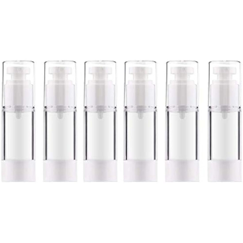6Pcs Airless Pump Bottle – 30ml Refillable Travel Containers
