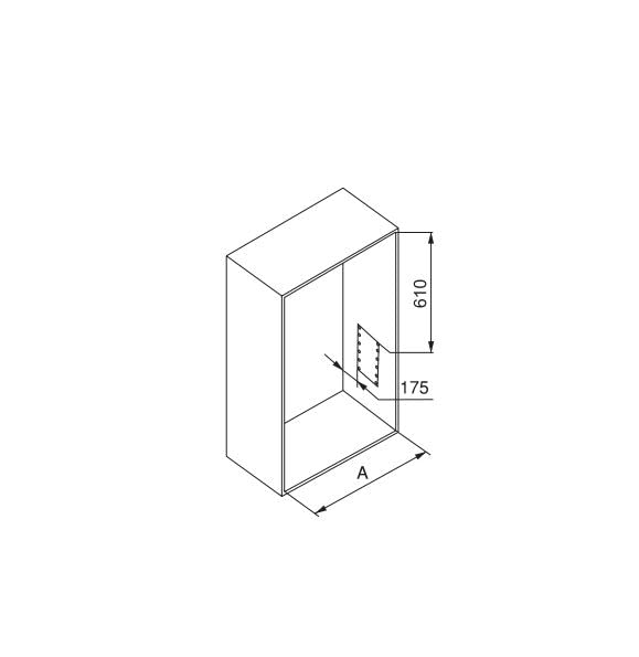 Emuca Pull Down Wardrobe Rail Lift - 600-830mm Adjustable - Stone Grey