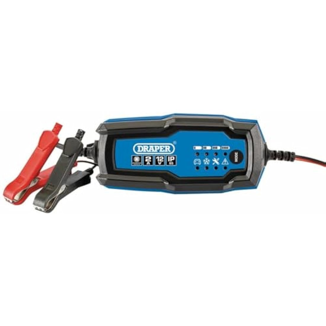Draper 12V Smart Battery Charger and Maintainer (2A) - Automotive Tool