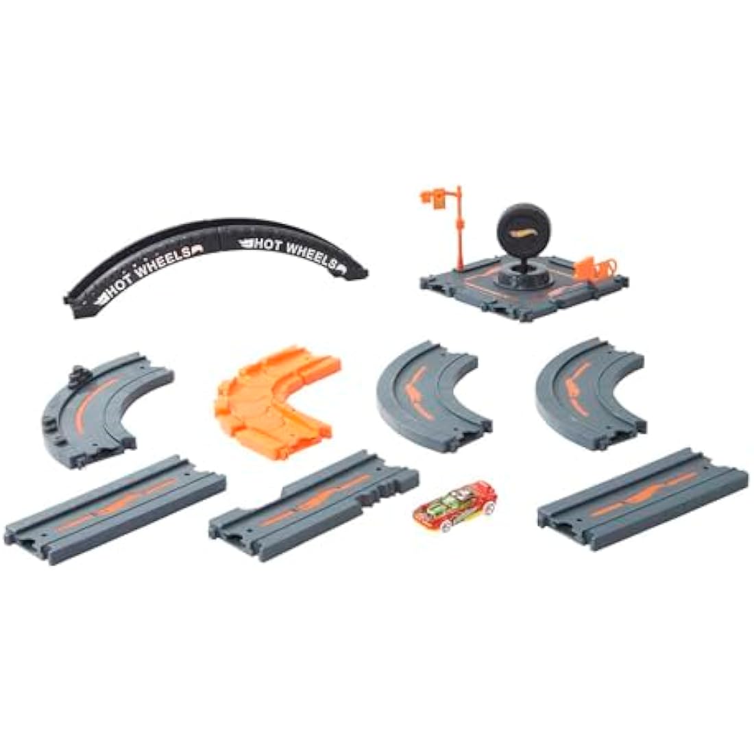 Hot Wheels City Track Pack – 10-Piece Expansion Set with Toy Car