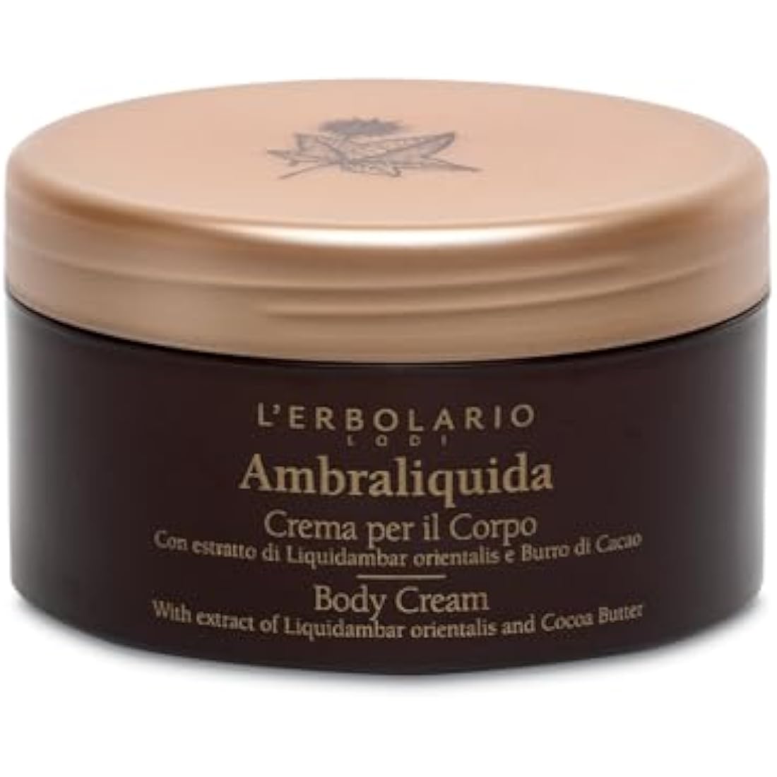 L'Erbolario Ambraliquida Perfumed Body Cream for Sensitive Skin – 250 ml