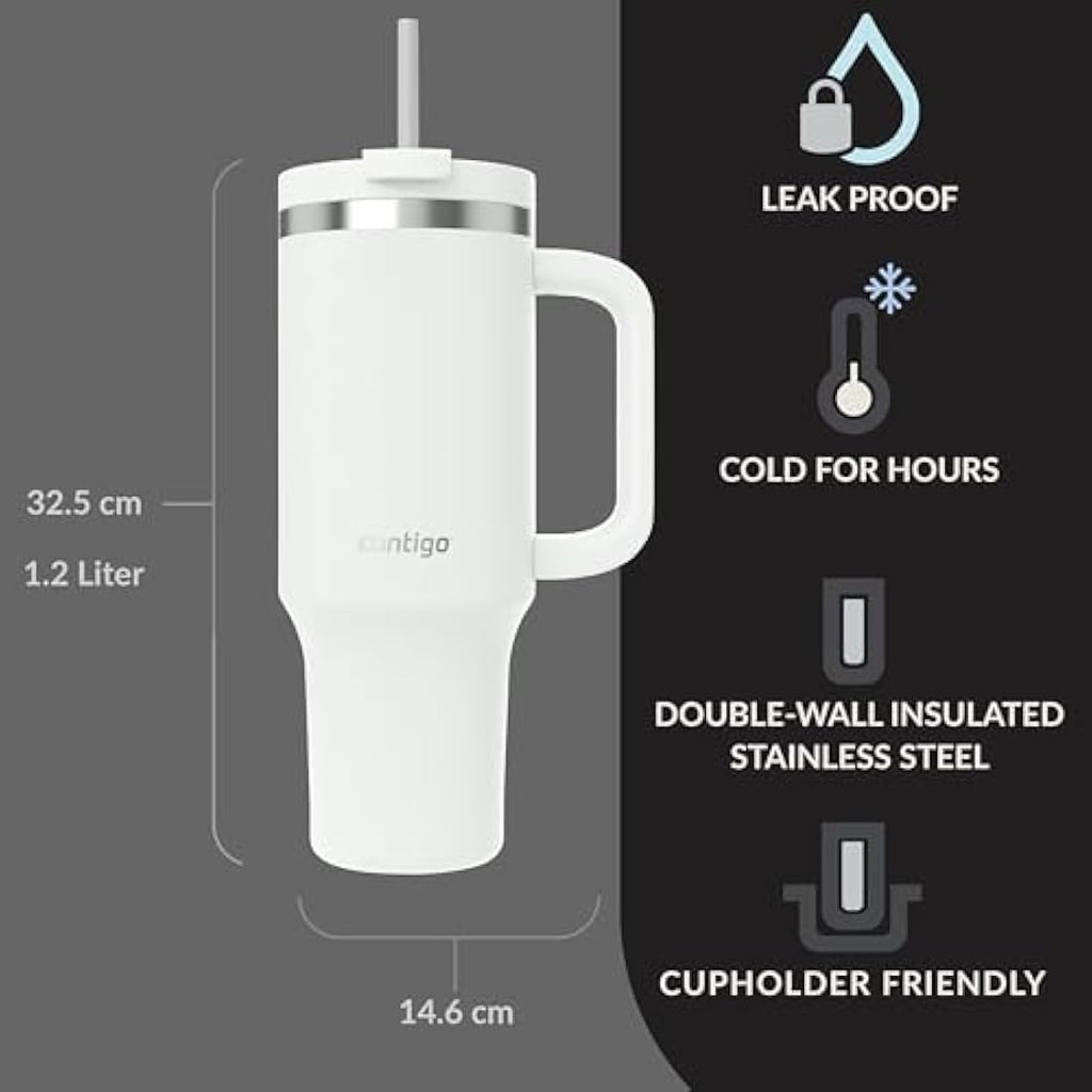 Contigo Streeterville 1200ml Insulated Tumbler with Handle and Straw