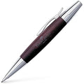 Faber-Castell E-Motion Pearwood & Chrome 1.4mm Twist Pencil – Dark Brown