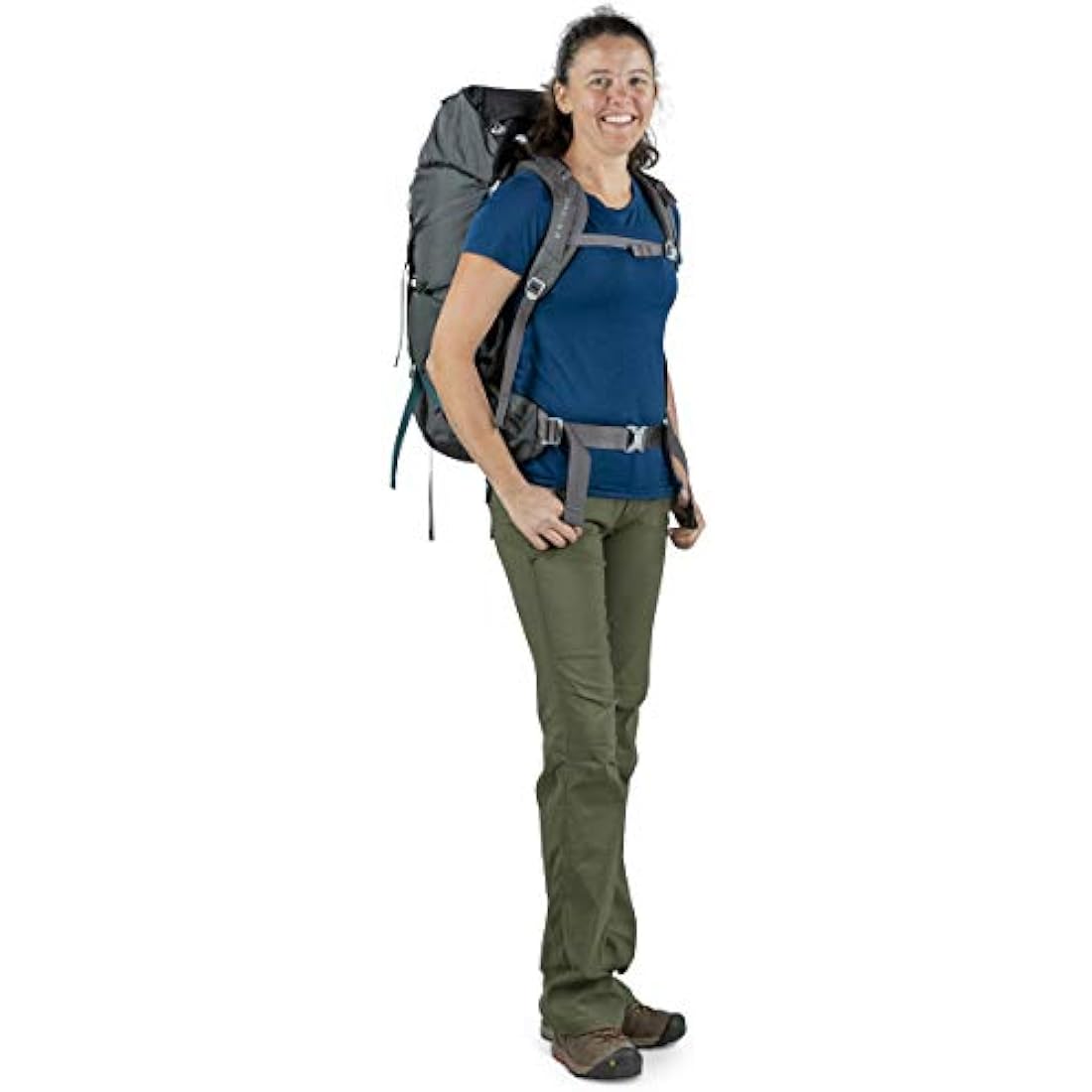 Osprey Women's Ventilated Backpacking Pack – Cinder Grey Hiking Rucksack