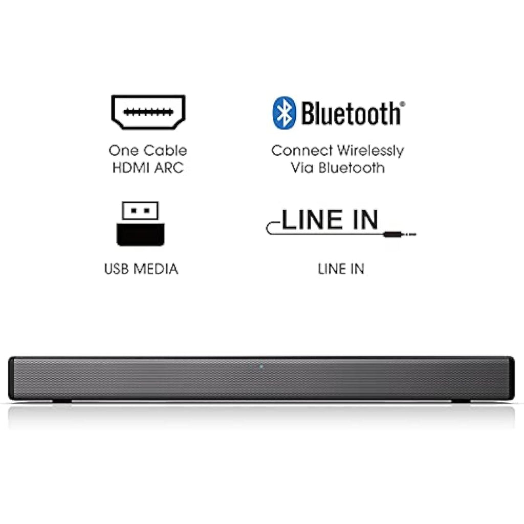 Hisense HS214 All-in-One Soundbar | Built-in Subwoofer & Bluetooth