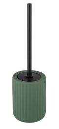 WENKO Belluno Ceramic Toilet Brush Holder – Matte Green Soft-Touch