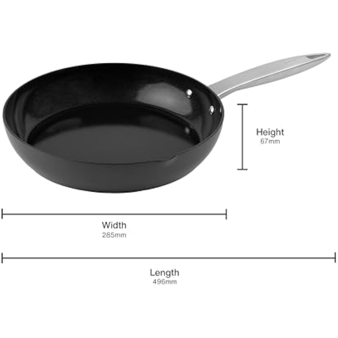 Zyliss Ultimate Pro Ceramic Frying Pan – 28cm PFAS-Free Induction