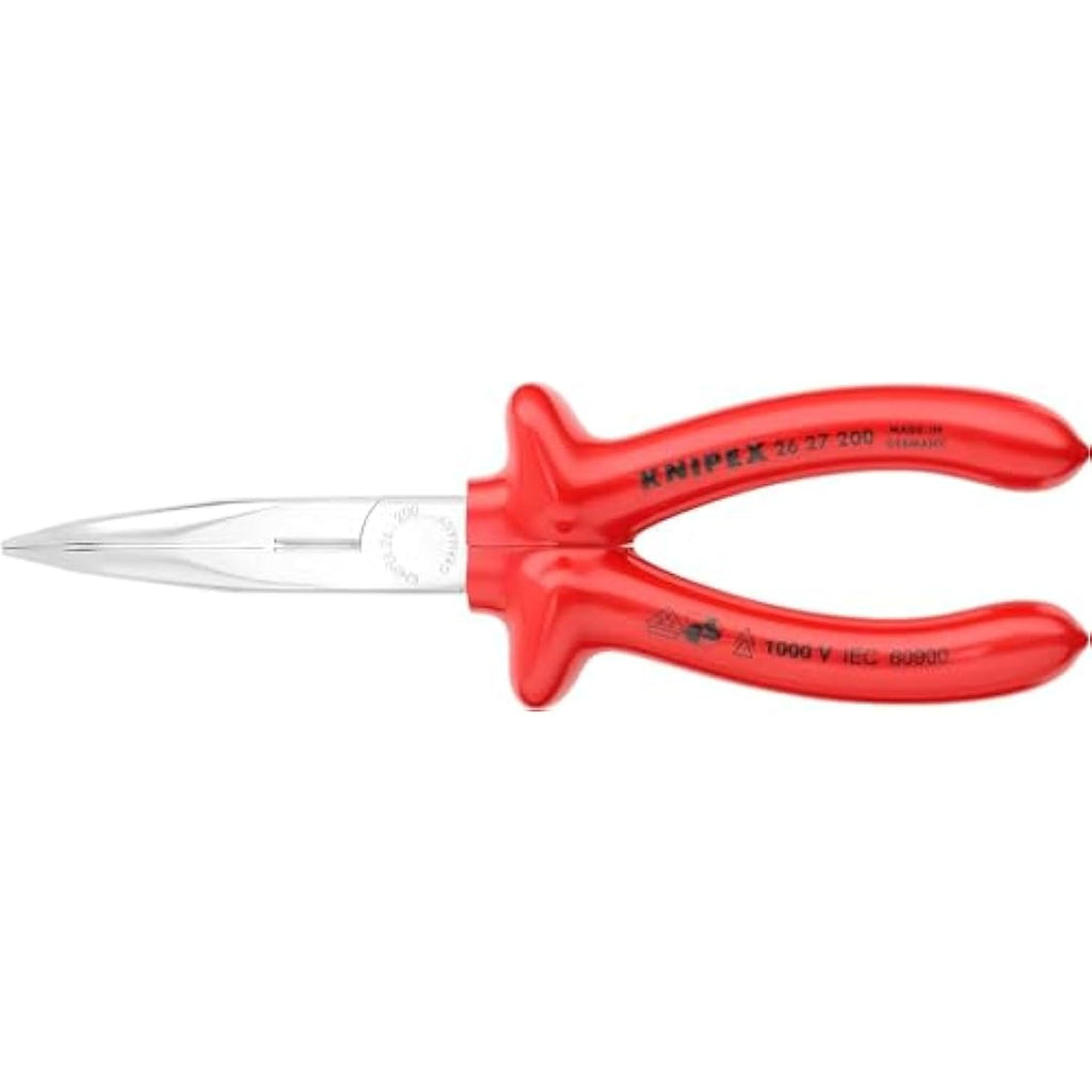 Knipex Snipe Nose Side Cutting Pliers – VDE Insulated 200mm 26 27 200