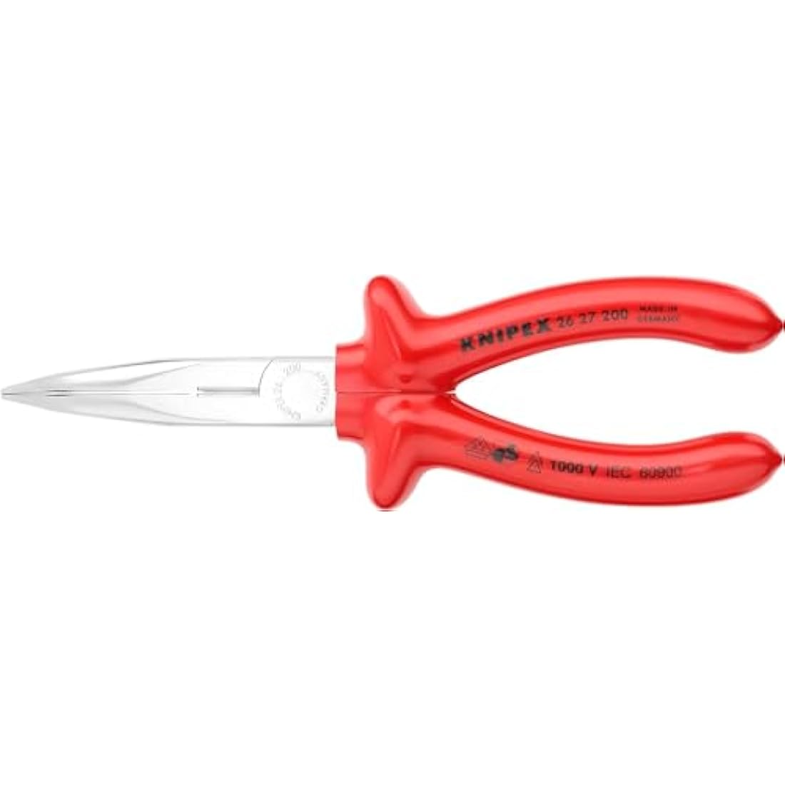 Knipex Snipe Nose Side Cutting Pliers – VDE Insulated 200mm 26 27 200