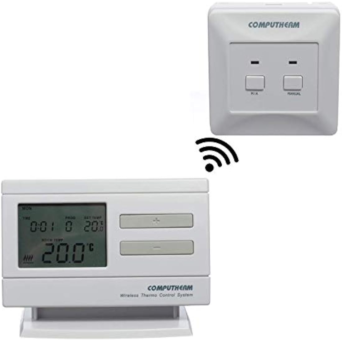 Computherm Q7RF Wireless Programmable Room Thermostat | Digital Controller