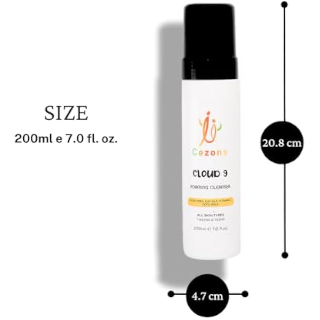 Cezons Cloud 9 Foaming Cleanser | Gentle Oat Face Wash for Kids & Teens