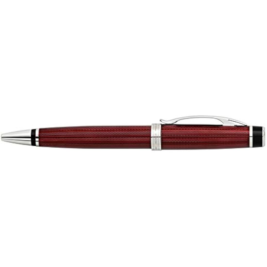 Xezo Incognito Ballpoint Pen | Burgundy Red Lacquer & Platinum Plating